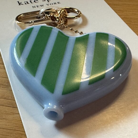 Striped Heart Coin Purse Bag Charm - kate spade new york x Target, Green/Blue - Picture 6 of 10